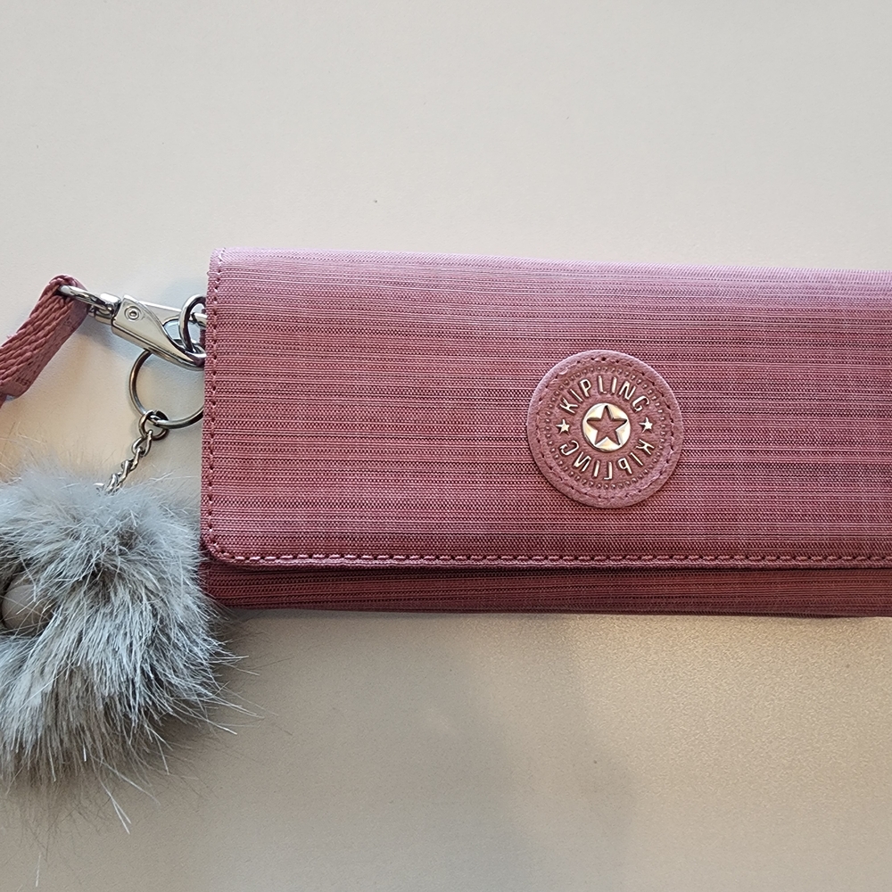 Kipling Rubi Large Wristlet Wallet with Keychain